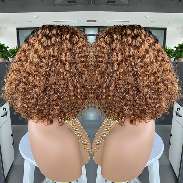 Ombre Curly Bobo1b30 Human Hair Lace Wig — additional product view