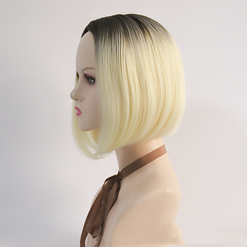 Women's Wigs with Medium Split Short Bob Gradient — product detail