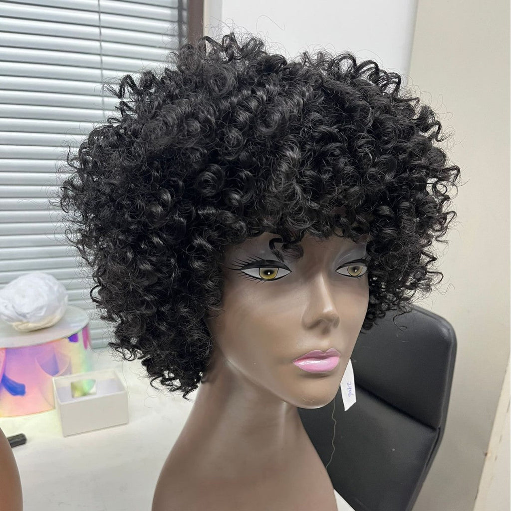 Wig Female Synthetic Wigs Wavy Curly Hair Wig — detail view