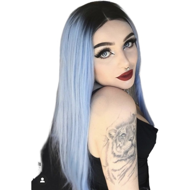 Gradient Differentiated Fiber Wig — detail view