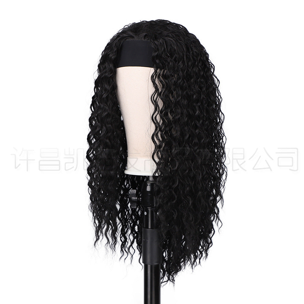 Women's Chemical Fiber Wig Bandage Wig — detail view