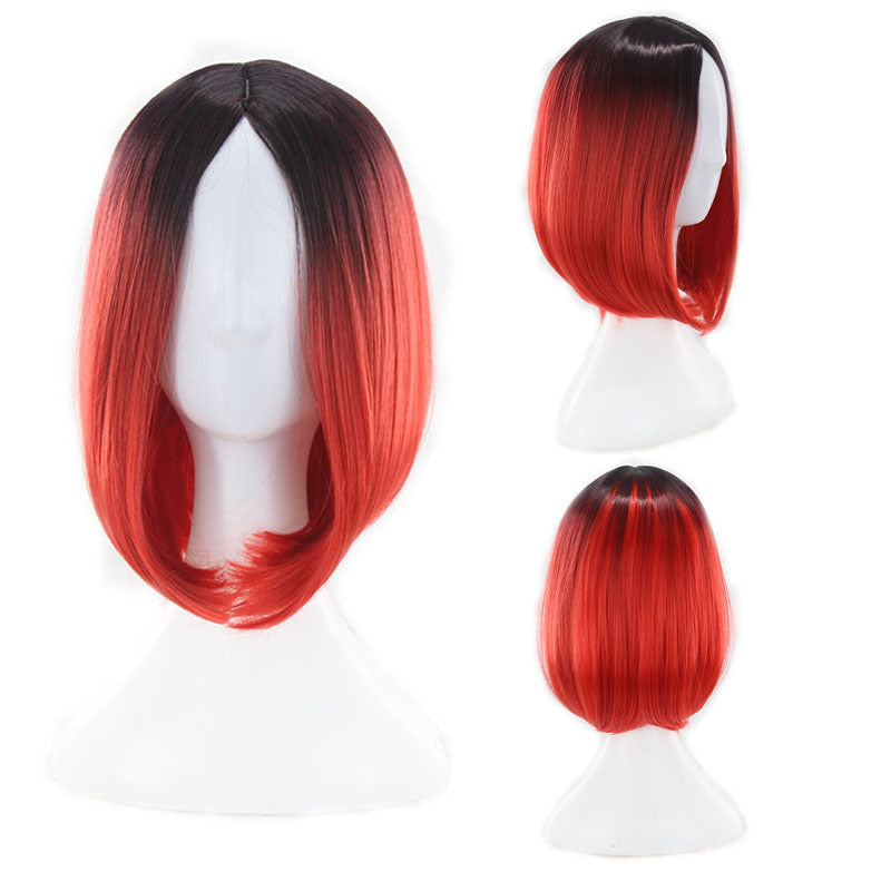 Wig Women's Short Straight Hair Gradient Bobo — product detail
