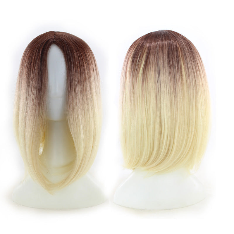 Wig Women's Short Straight Hair Gradient Bobo — alternate product view