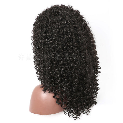 African Wig Fluffy Long Curly Hair Small Curly Wave High Temperature Silk Chemical Fiber Wig — main product view