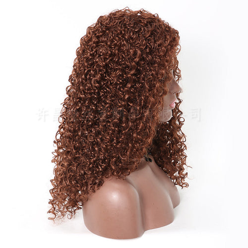 African Wig Fluffy Long Curly Hair Small Curly Wave High Temperature Silk Chemical Fiber Wig — alternate product view