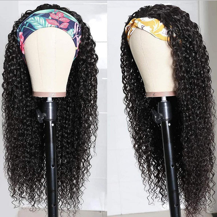 Small Curly Hair Black Fluffy Chemical Fiber Hair with Wig — additional product view