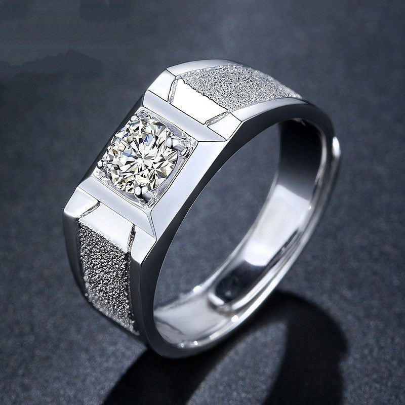 1ct Simulated Moissanite Six-prong Ring Jewelry for Women — alternate detail