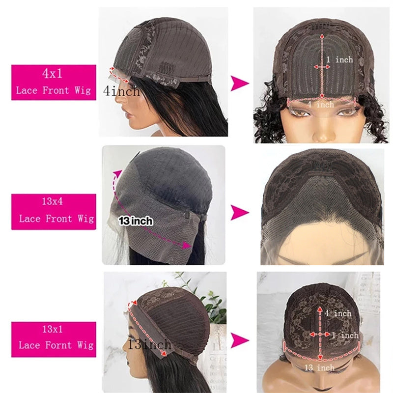 Women's Long Hair Synthetic Lace Wig — alternate product view