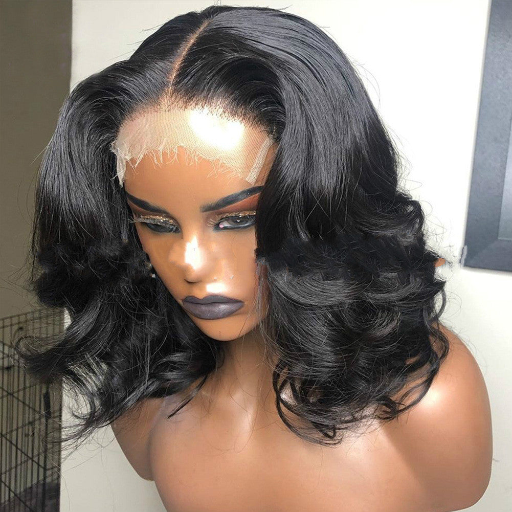 Front Lace Big Wave Wig — detail view