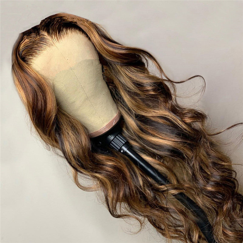 Women's Wigs, Long Curly Hair, Chemical Fiber Wigs, Rose Net — additional product view