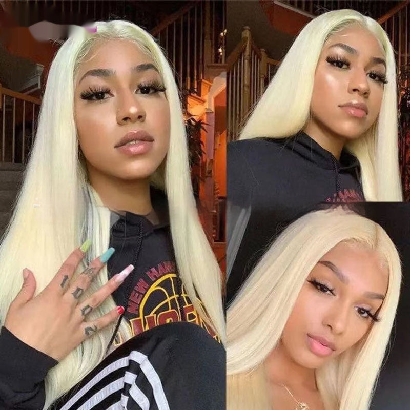 Real Human Hair Transparent Lace Full-head Wig — alternate product view