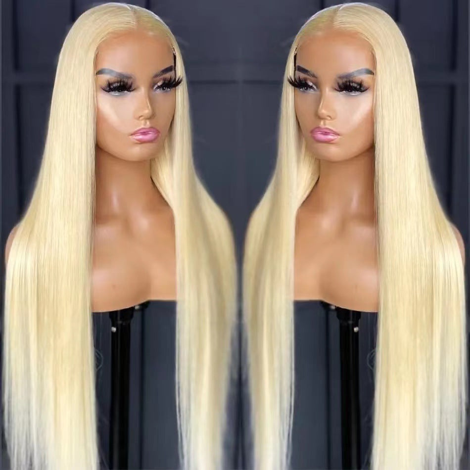 Front Lace Long Straight African Women Wig — main product view
