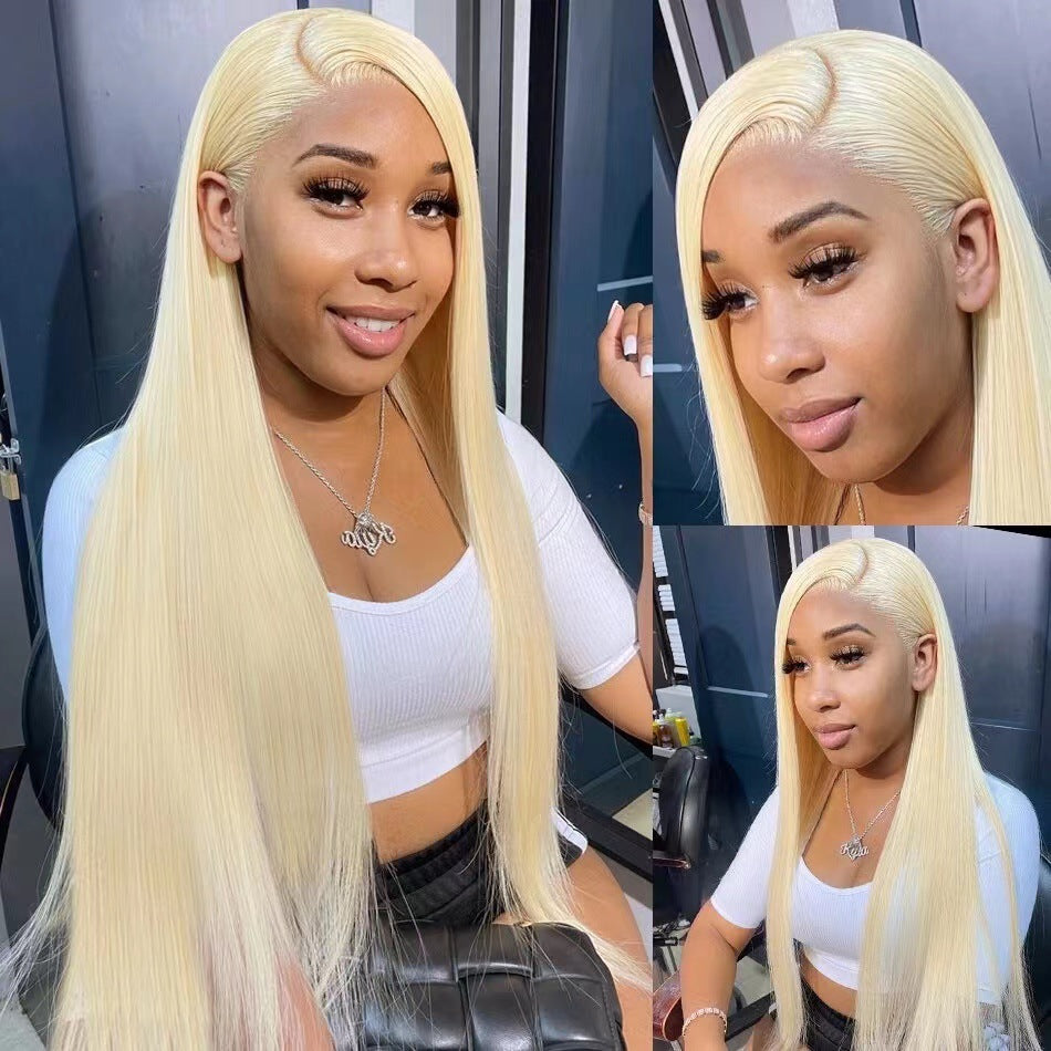 Front Lace Long Straight African Women Wig — alternate product view