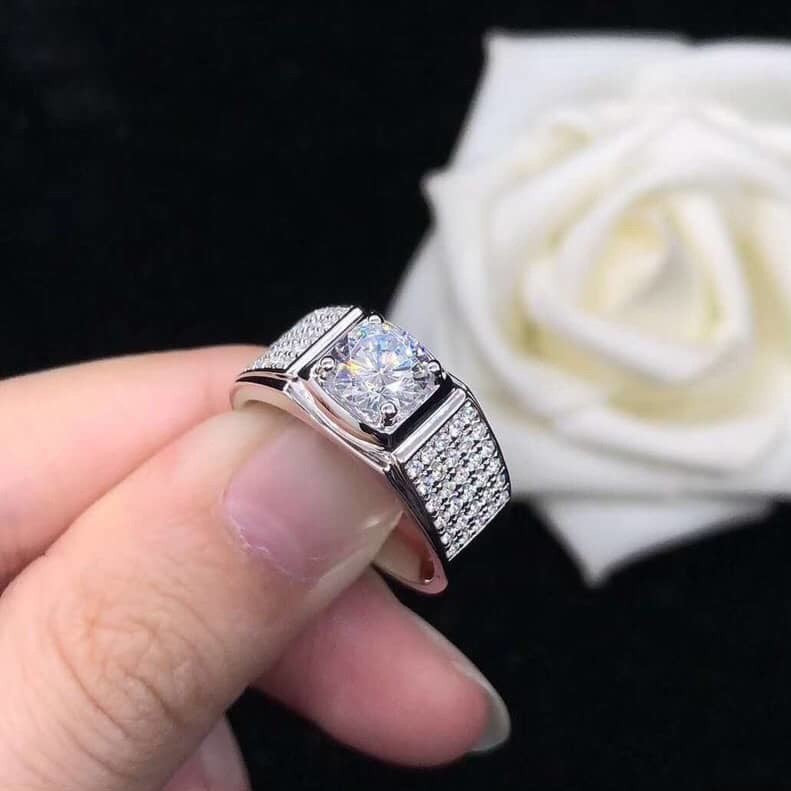 1ct Simulated Moissanite Six-prong Ring Jewelry for Women — alternate detail