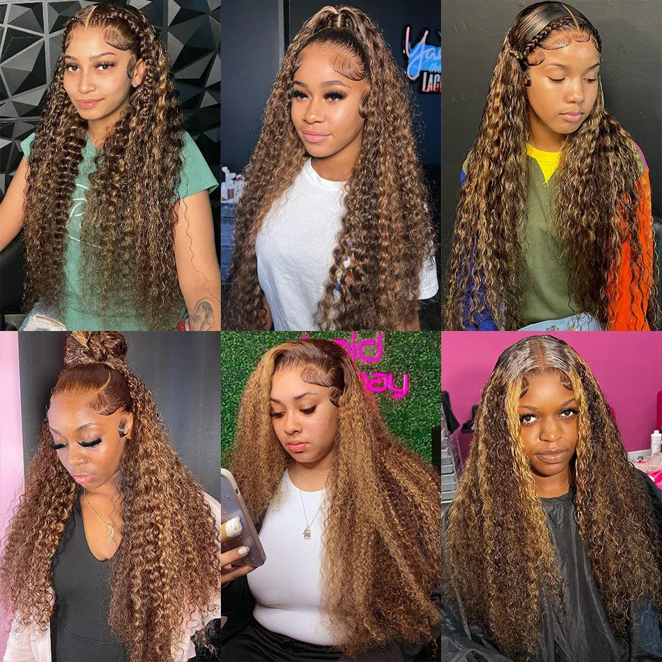 Curly Loose Deep Wave Lace Forehead Wig 13x4 — alternate product view