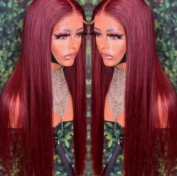 Full Wig Long Straight Front Lace Wig Smooth Hair — product view
