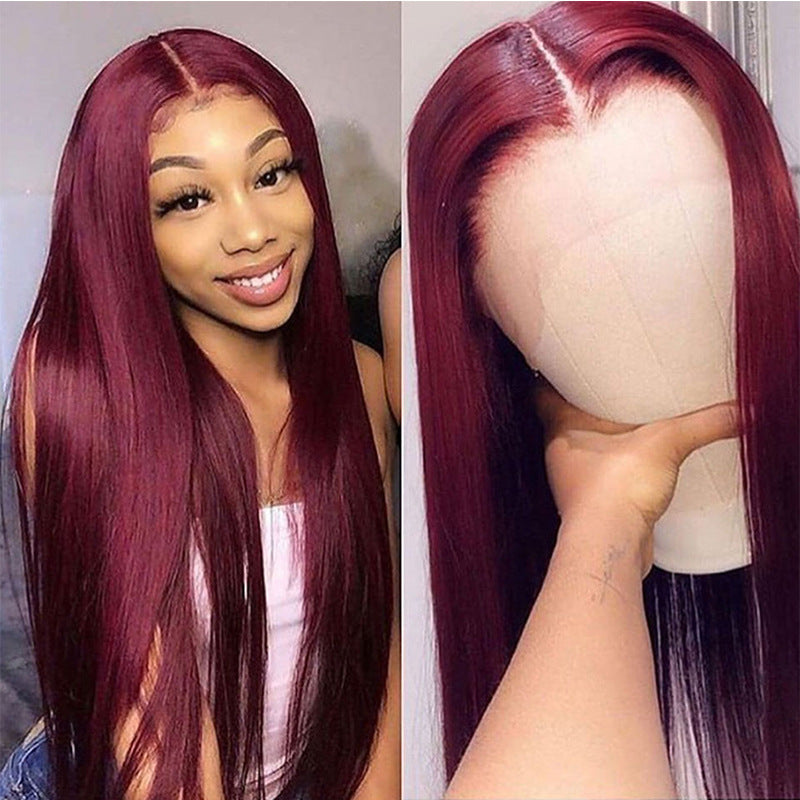 Full Wig Long Straight Front Lace Wig Smooth Hair — main product view