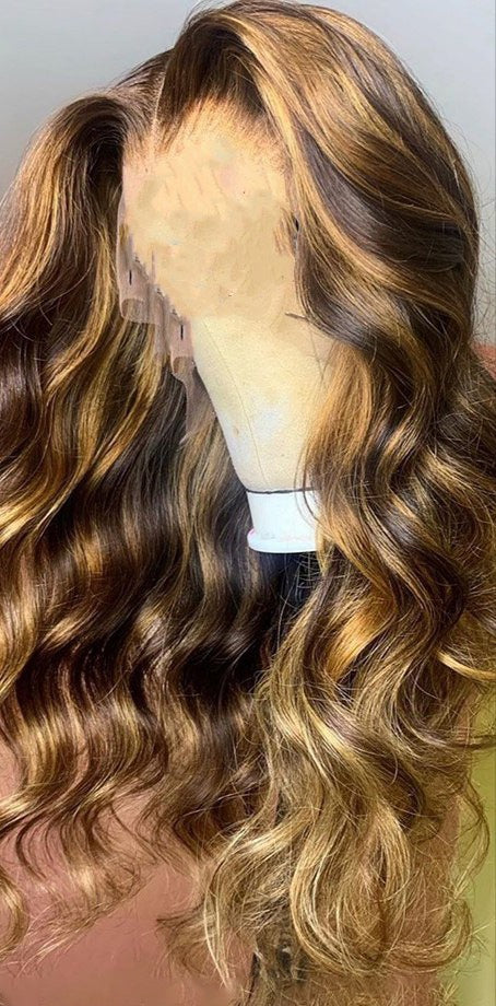 Women's Wigs, Long Curly Hair, Chemical Fiber Wigs, Rose Net — detail view