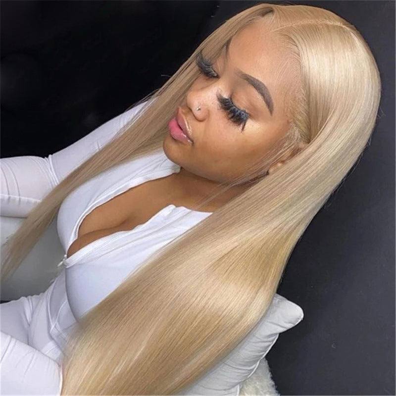 Women's Mid-length Straight Waist-length Wig — detail view