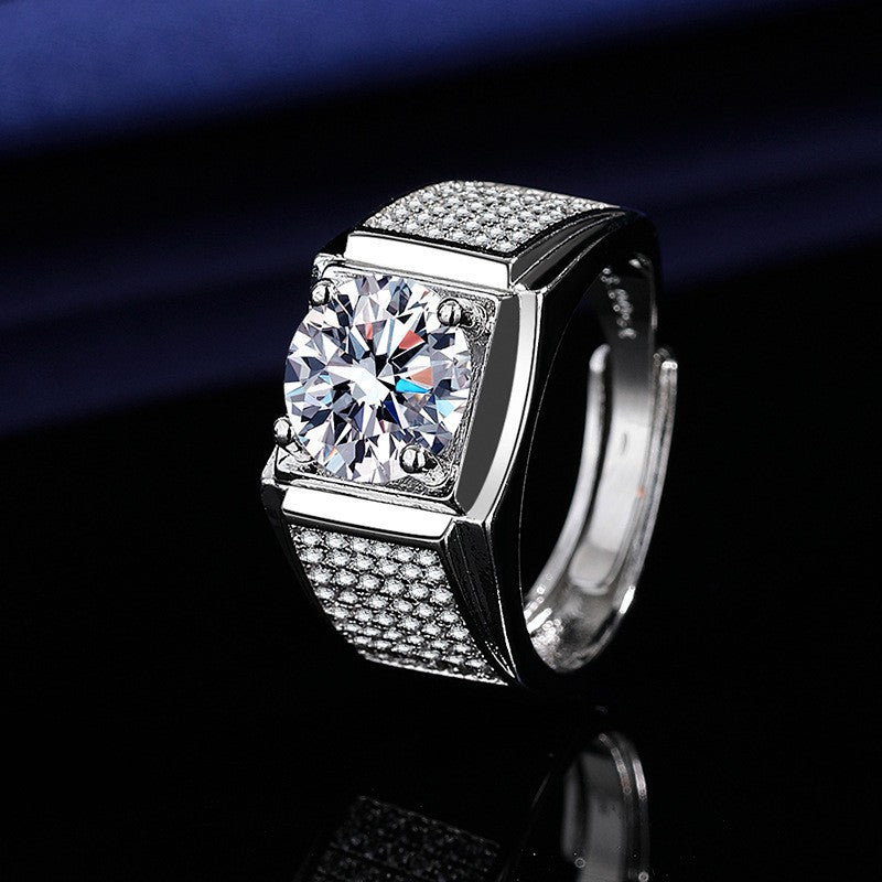 1ct Simulated Moissanite Six-prong Ring Jewelry for Women — alternate product view