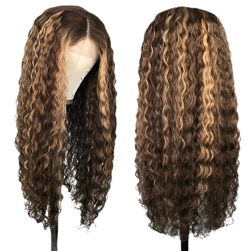 Small Volume Wound Tube Afro Long Curly Wig — additional product view