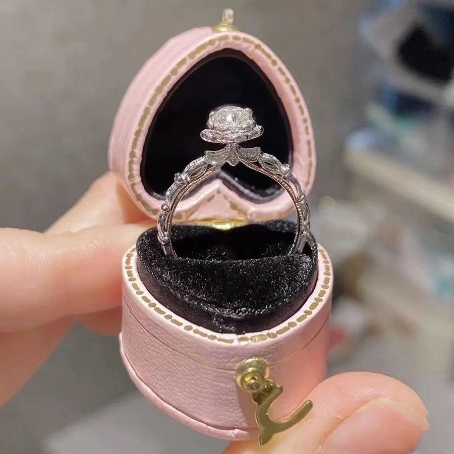 1ct Simulated Moissanite Six-prong Ring Jewelry for Women — additional product view