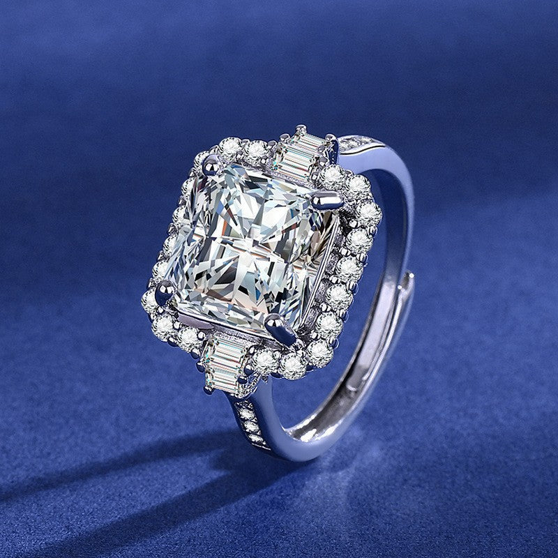 1ct Simulated Moissanite Six-prong Ring Jewelry for Women — additional product view