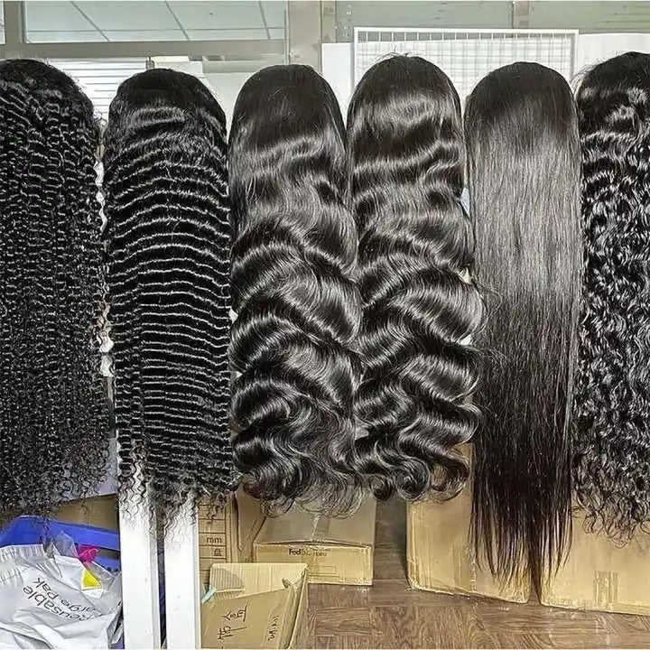 12a Water Wave Human Hair 13x4 Lace Front Wig — additional product view