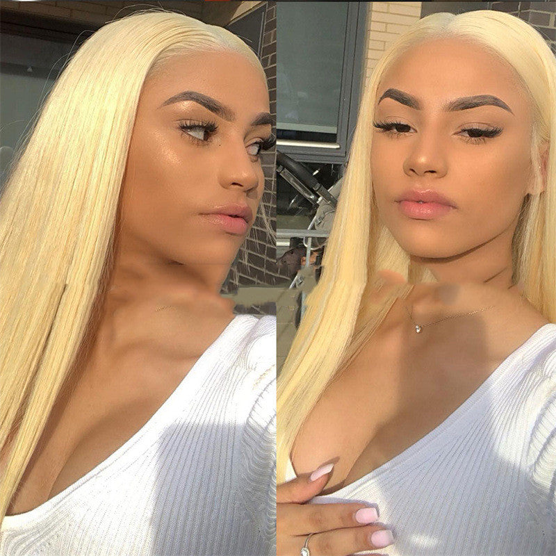 Women's Mid-length Straight Waist-length Wig — product view