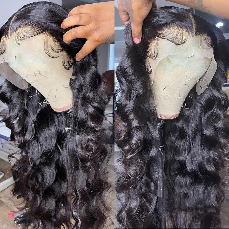 Front Lace Wig Women with Long Black Curly Hair — product detail
