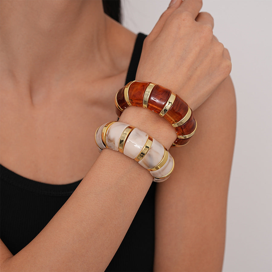 Acrylic Bracelet Geometric Jewelry for Women — alternate detail