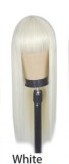 Qi Bangs Black and Brown Long Straight Hair — alternate product view