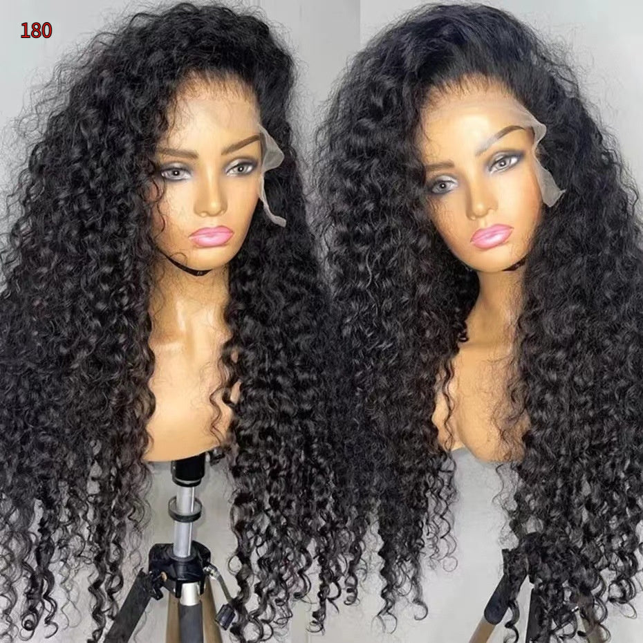 Deep Wave T Part Frontal Wig Human Hair Wig — product view