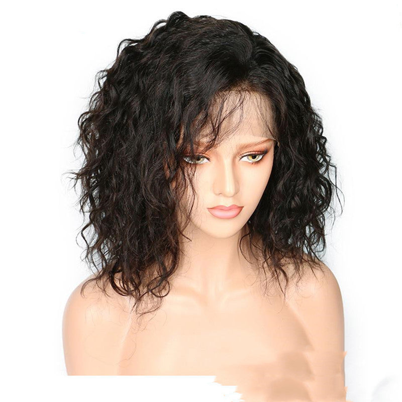 Full Lace Wig Women Bob Head Semi-mechanical Wig — detail view