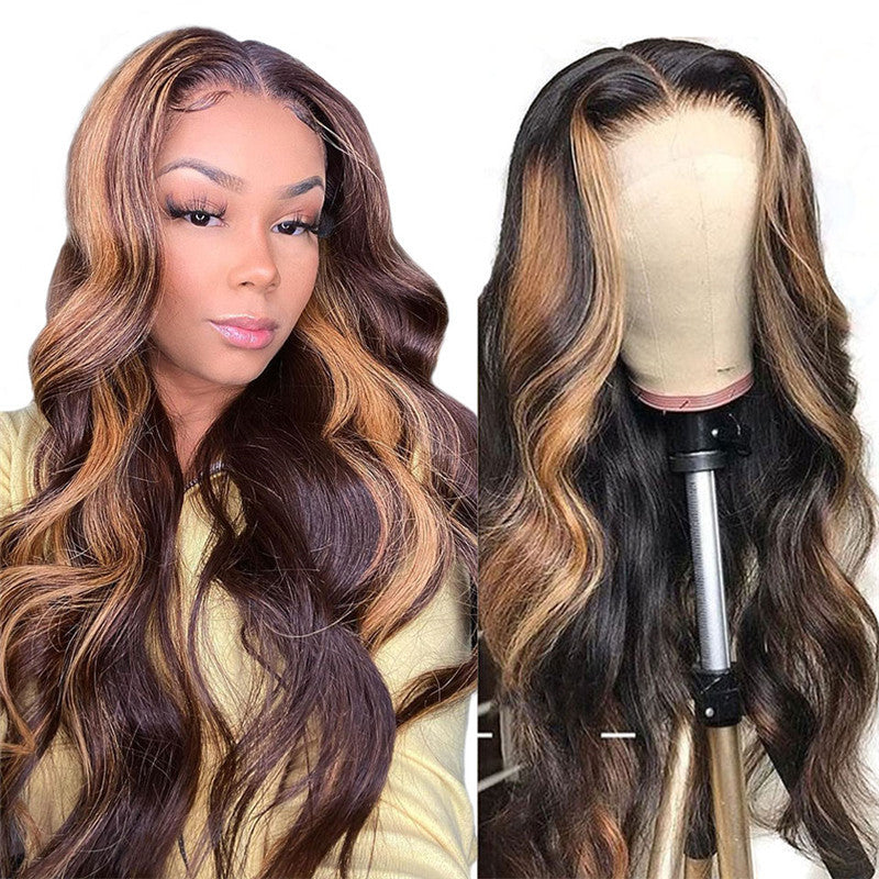 Women's Wigs, Long Curly Hair, Chemical Fiber Wigs, Rose Net — alternate product view