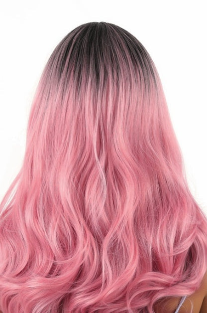 Gradient Color Long Curly Hair Big Wave High-temperature Fiber Chemical Fiber Wig — product view