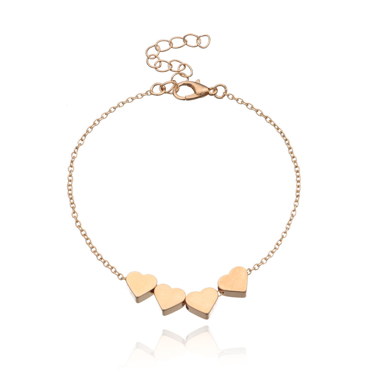 Korean Thin Chain Heart Bracelet for Women Birthday Party Jewelry — additional product view