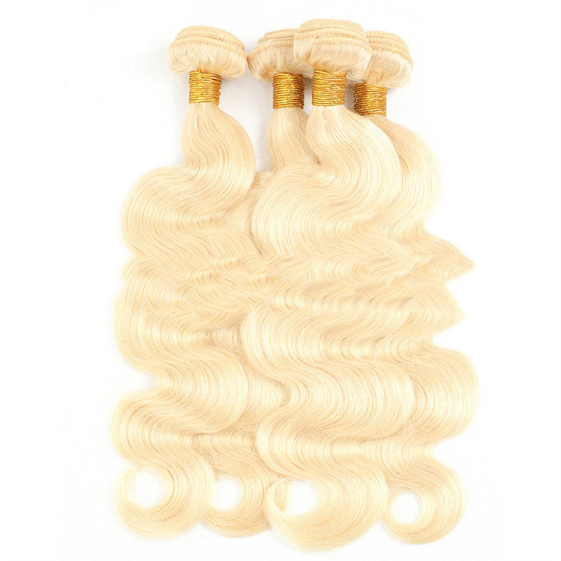 Simulated Human Hair Body Wave Curtain 613 Wig Snake Wavy High Temperature Silk — detail view