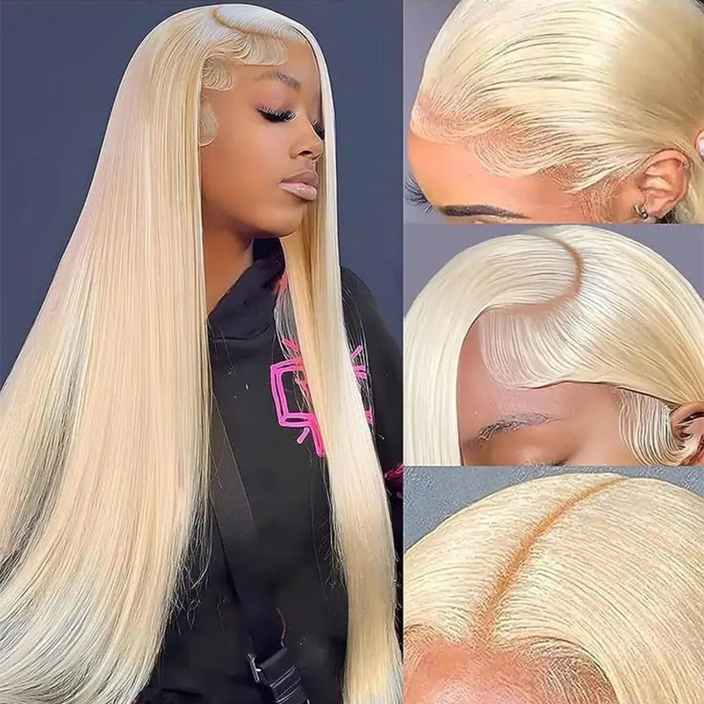 Creative Pure Color Versatile Lace Wig — detail view